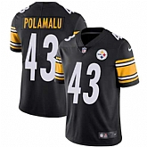 Nike Pittsburgh Steelers #43 Troy Polamalu Black Team Color NFL Vapor Untouchable Limited Jersey,baseball caps,new era cap wholesale,wholesale hats
